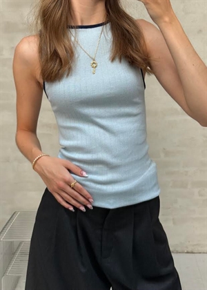 NPS tank top kontrast Light Blue/Marine Nørgaard På Strøget